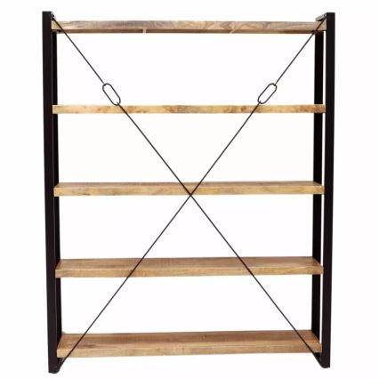 RETRO reol 200x160 cm massiv/mangotræ