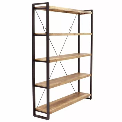 RETRO reol 200x160 cm massiv/mangotræ