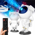 RGB LED-projektor LED/5W/5V astronaut + fjernbetjening