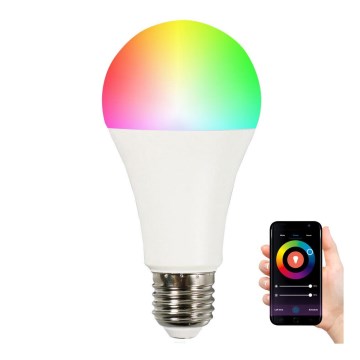 RGB LED-pære dæmpbar A65 E27/11W/230V 2700-6500K Wi-fi Tuya