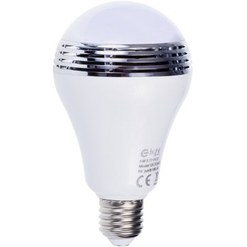 RGB LED pære med Bluetooth-højttaler E27/8W/230V 2700K