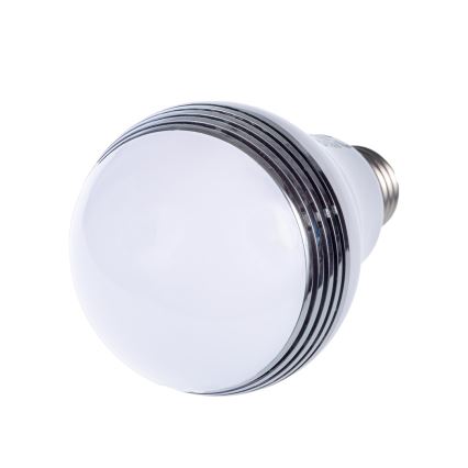 RGB LED pære med Bluetooth-højttaler E27/8W/230V 2700K