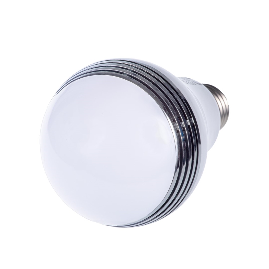 RGB LED pære med Bluetooth-højttaler E27/8W/230V 2700K