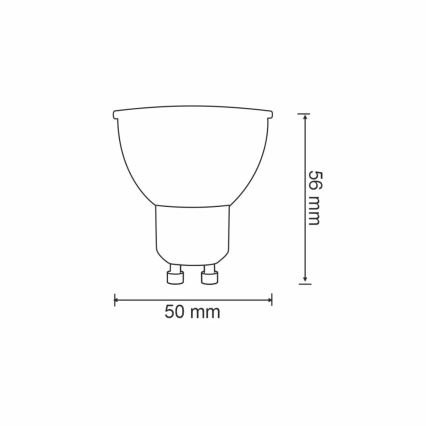 RGBW LED-pære dæmpbar G45 GU10/5,5W/230V 2700-6500K Wi-Fi Tuya