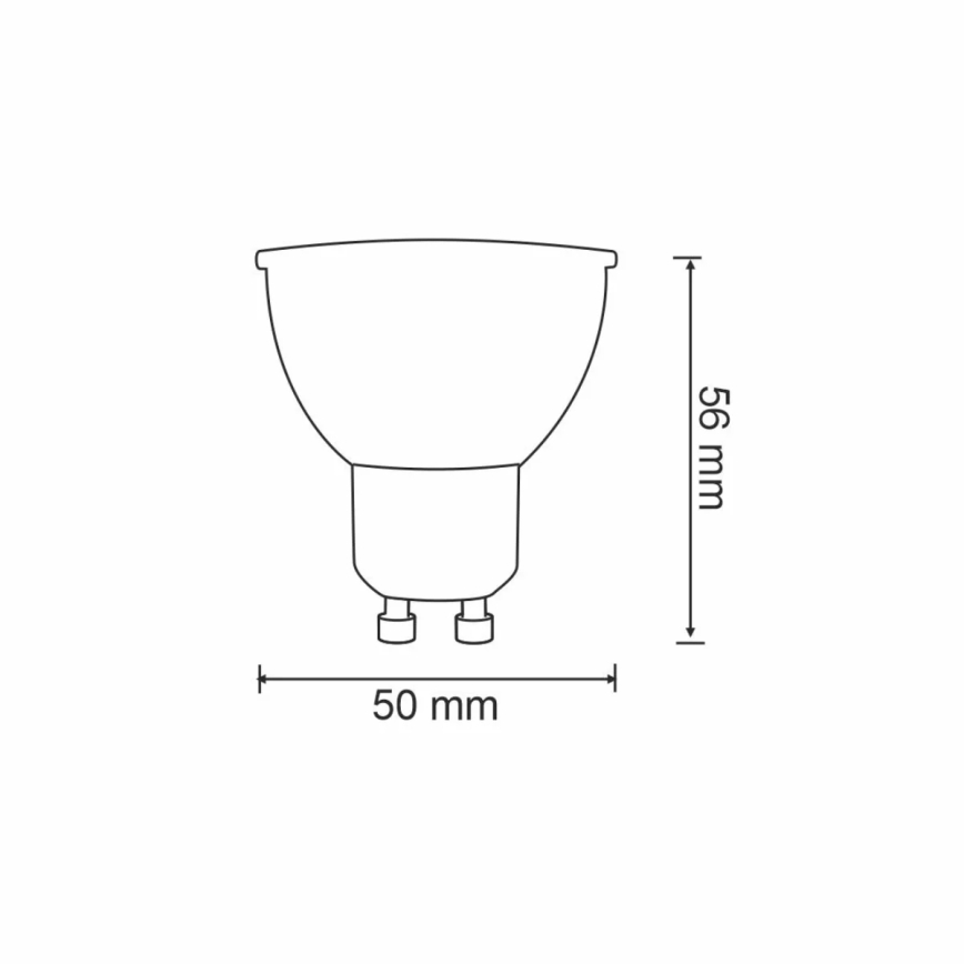 RGBW LED-pære dæmpbar G45 GU10/5,5W/230V 2700-6500K Wi-Fi Tuya