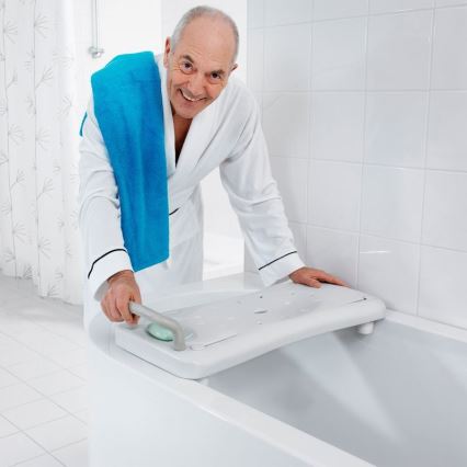 Ridder - Badekarsæde med håndtag 31x70 cm hvid