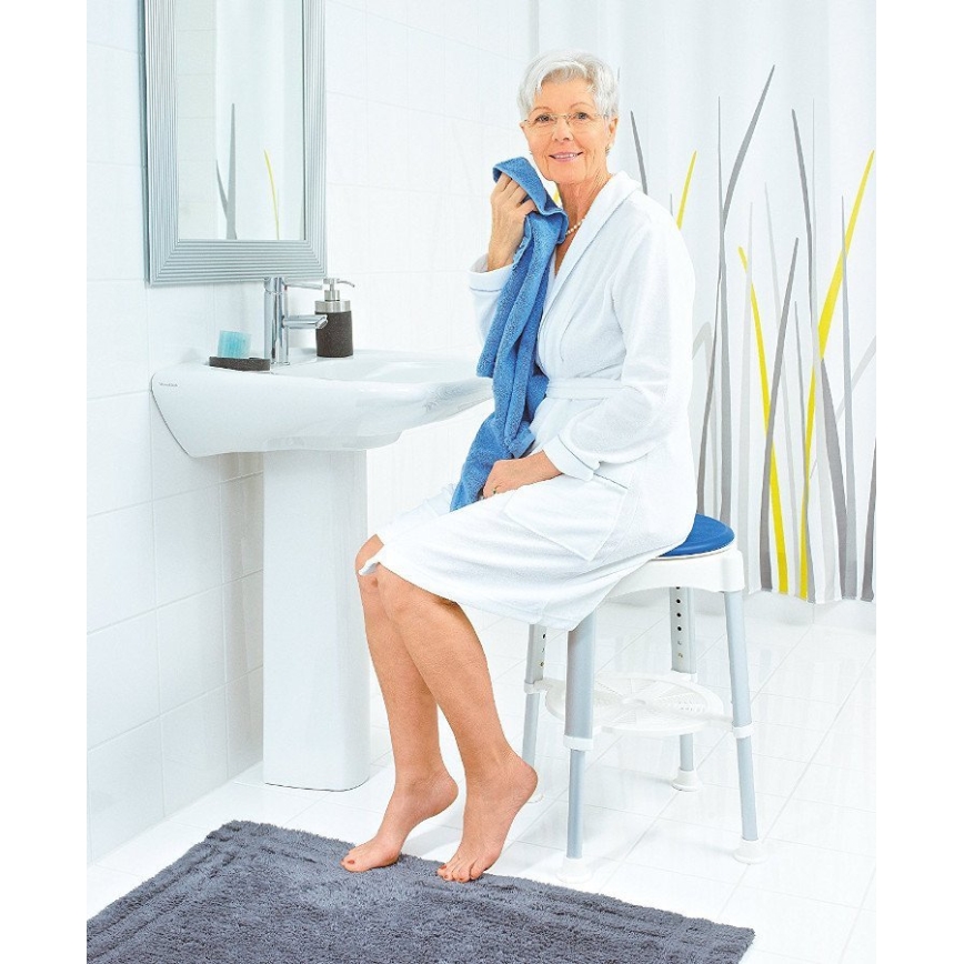 Ridder - Drejbar skammel 58x35,5 cm blå/hvid