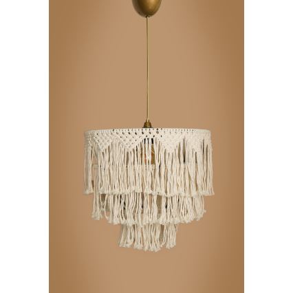 RIMINI lampe med snor 1xE27/40W/230V creme