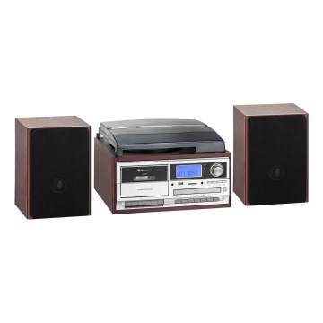 Roadstar HIF-8892 EBT - Hi-Fi-system med pladespiller, CD og kassette 64W/230V + fjernbetjening