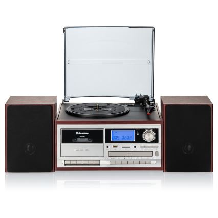 Roadstar HIF-8892 EBT - Hi-Fi-system med pladespiller, CD og kassette 64W/230V + fjernbetjening