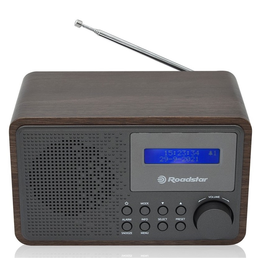 Roadstar HRA-700D+/WD - Radio med DAB+, FM og vækkeur 16W/230V/4xAA