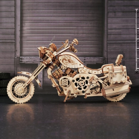 - 3D 3D-puslespil i træ Motorcykel cruiser | Lampemania