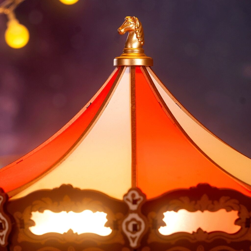 RoboTime - 3D puslespil til musikbokse Klassisk karrusel 5V