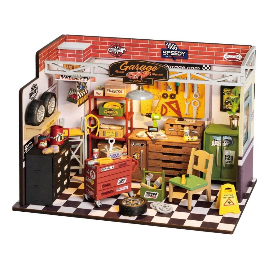 RoboTime - Miniaturehus Garage 2xAAA