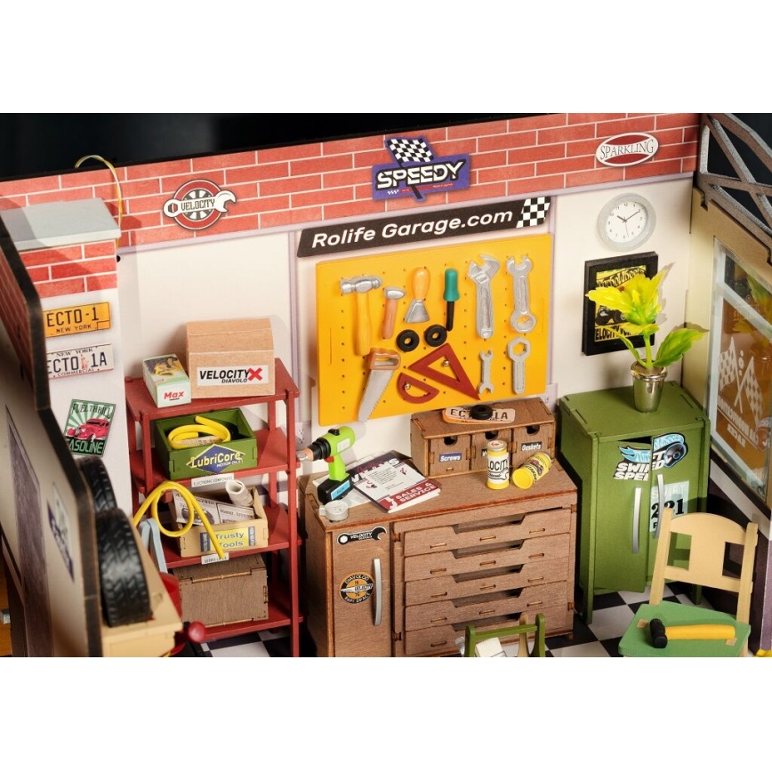 RoboTime - Miniaturehus Garage 2xAAA