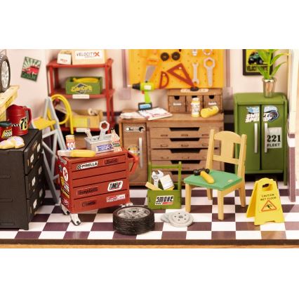 RoboTime - Miniaturehus Garage 2xAAA