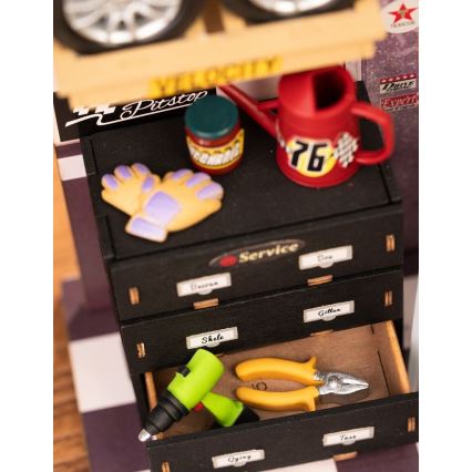 RoboTime - Miniaturehus Garage 2xAAA