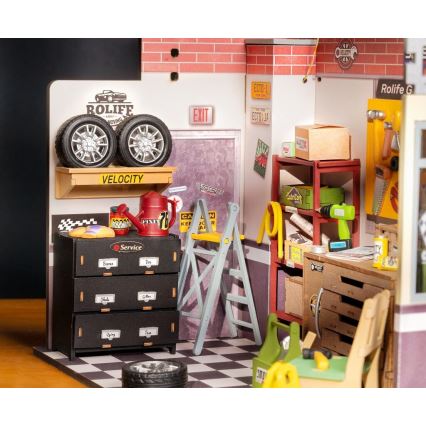 RoboTime - Miniaturehus Garage 2xAAA