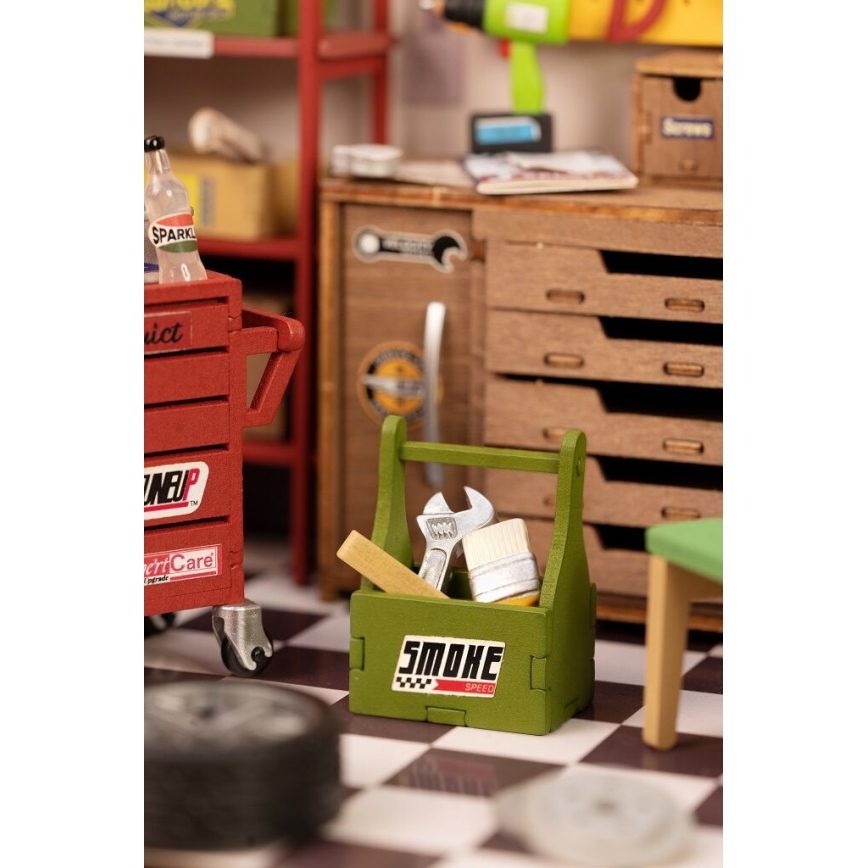 RoboTime - Miniaturehus Garage 2xAAA