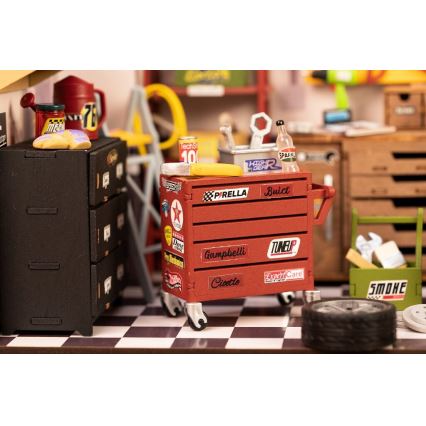 RoboTime - Miniaturehus Garage 2xAAA
