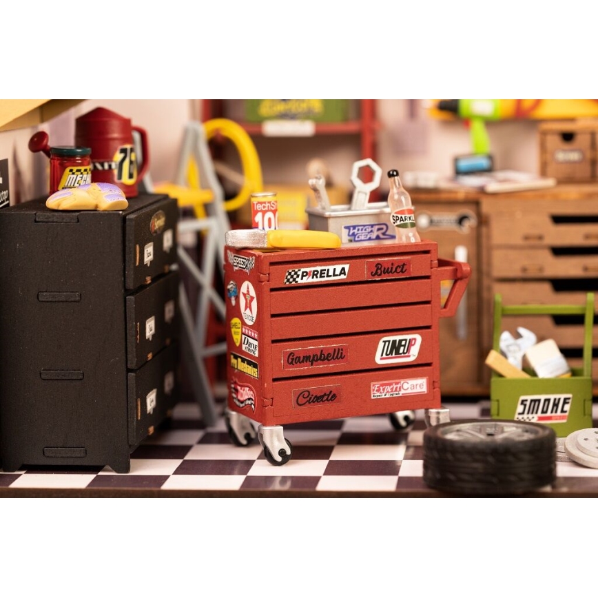 RoboTime - Miniaturehus Garage 2xAAA