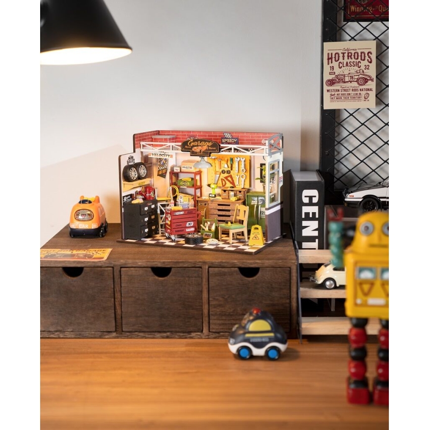 RoboTime - Miniaturehus Garage 2xAAA