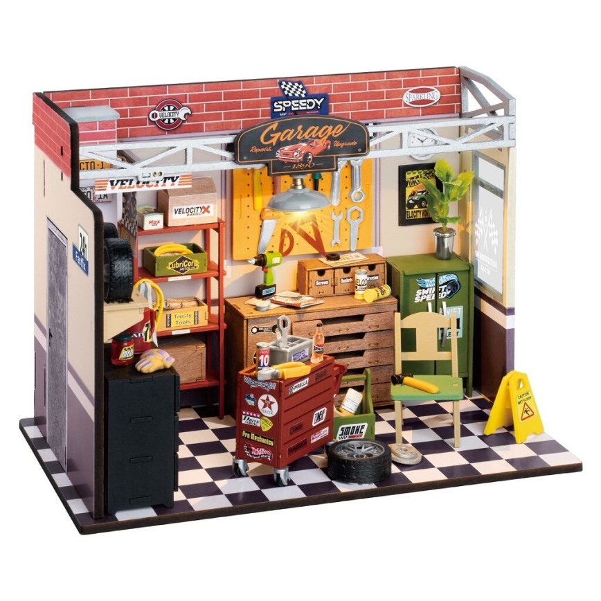 RoboTime - Miniaturehus Garage 2xAAA