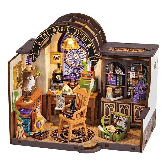 RoboTime - Miniaturehus Troldmands Kontor 2xAAA