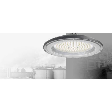 Robust LED arbejdslampe HIGHBAY LED/100W/230V 4500K IP65 grå