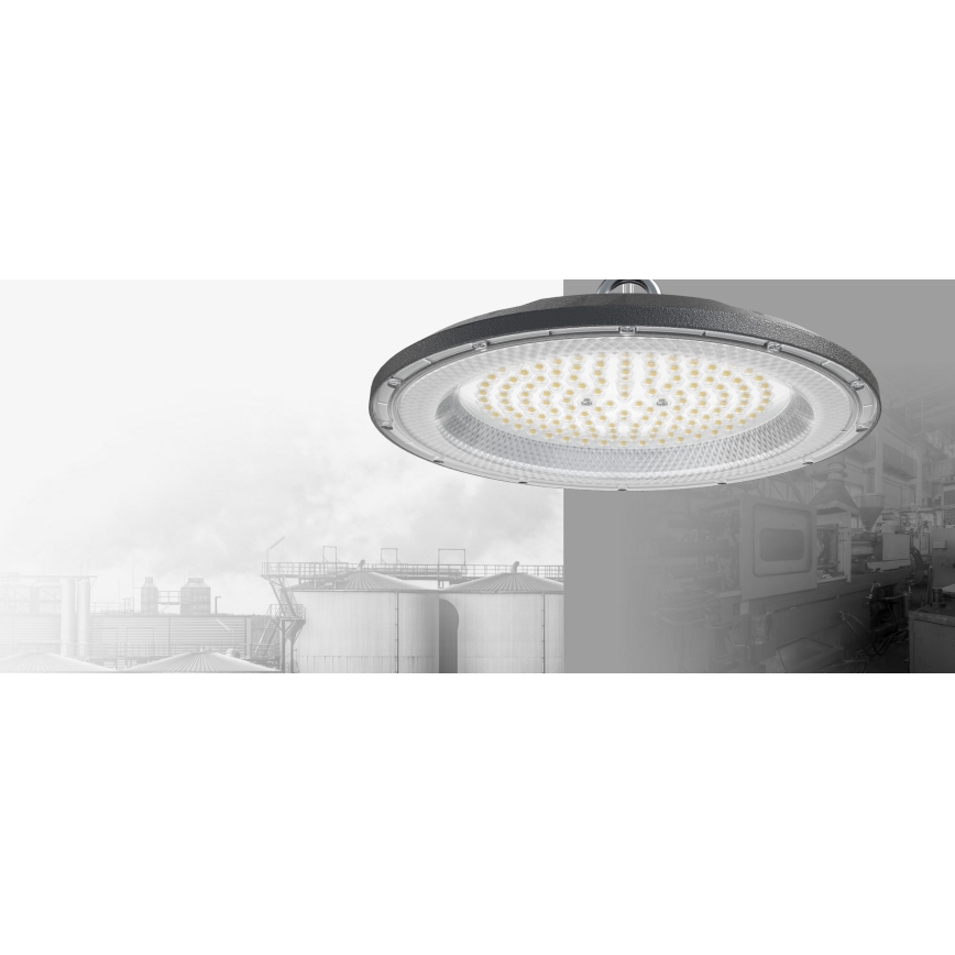 Robust LED arbejdslampe HIGHBAY LED/100W/230V 4500K IP65 grå