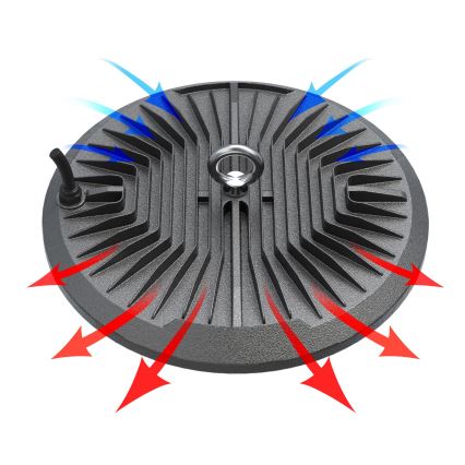 Robust LED arbejdslampe HIGHBAY LED/100W/230V 4500K IP65 grå