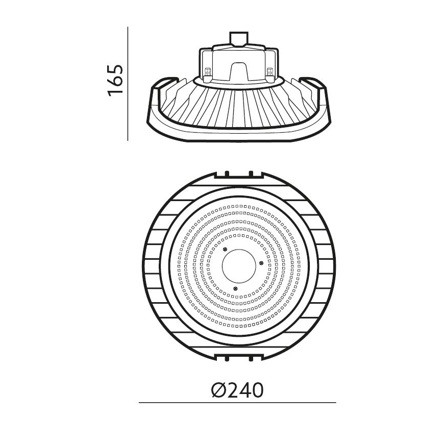 LED arbejdslampe NINA HIGHBAY LED/100W/230V 4000K IP65