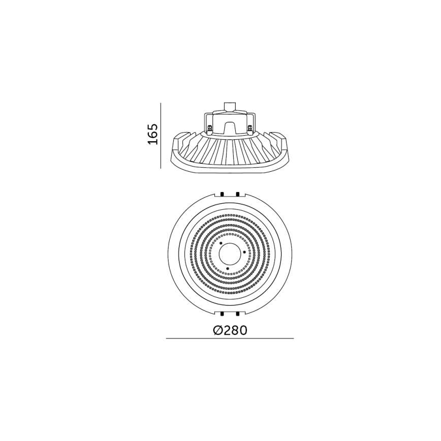 LED arbejdslampe dæmpbar NINA HIGHBAY LED/110W/230V 4000K IP65