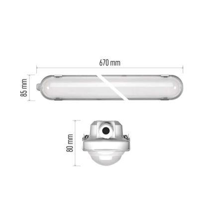 Robust LED lampe dæmpbar MISTY LED/10/13/16/18W/230V 4000/6500K IP66