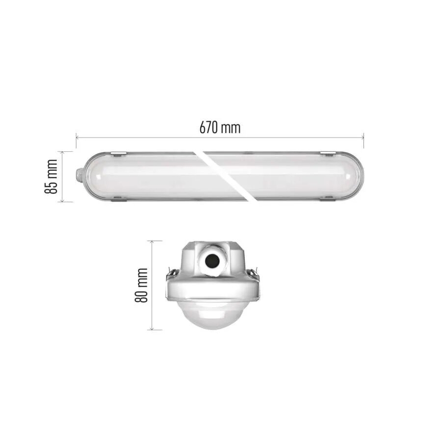 Robust LED lampe dæmpbar MISTY LED/10/13/16/18W/230V 4000/6500K IP66