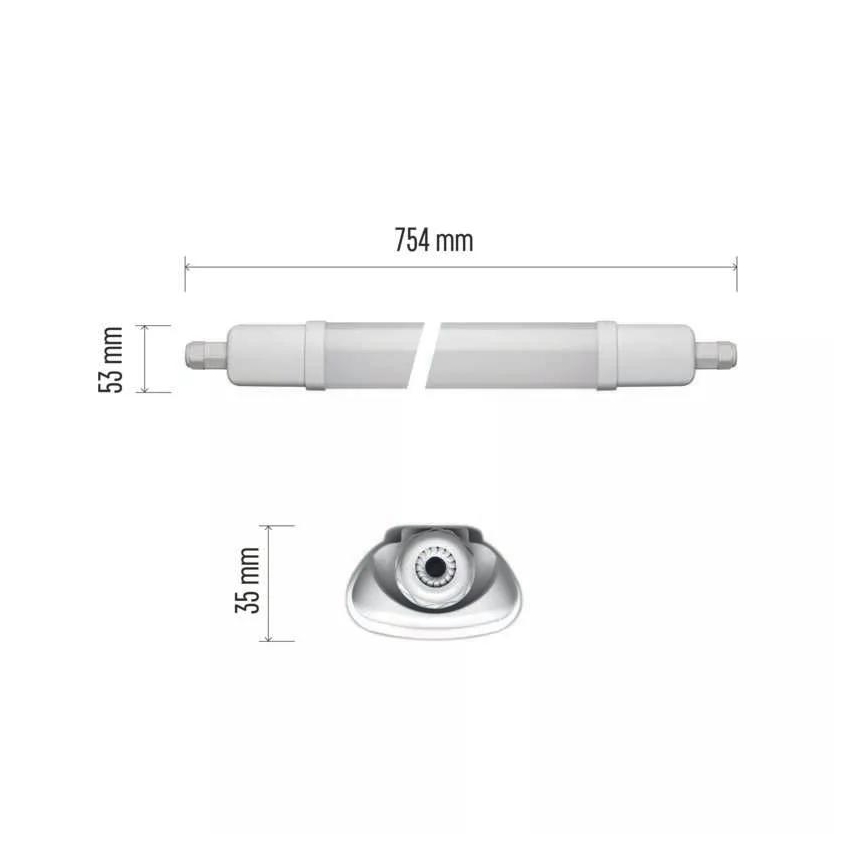 Robust LED lampe LED/18W/230V IP65 4000K