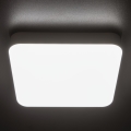 Robust LED loftlampe med bevægelsessensor IPER LED/19W/230V IK10 IP65 kantet hvid