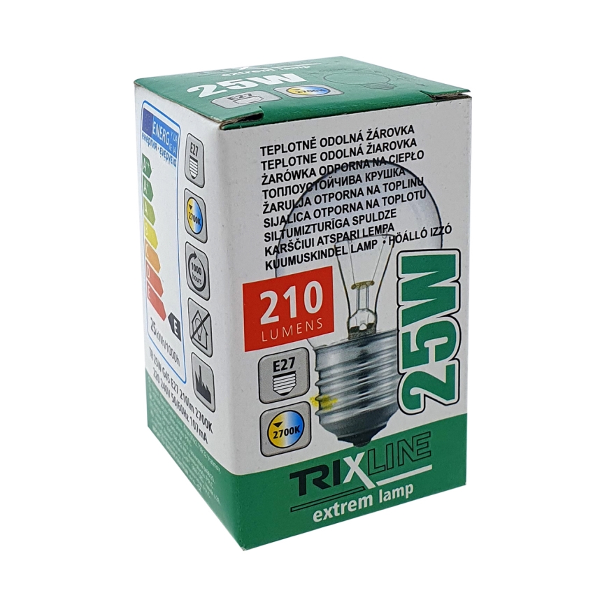 Robust lyspære G45 E27/25W/230V 2700K