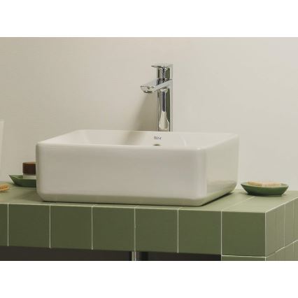 Roca A3270ML000 - Bordmonteret håndvask GAP 39x37 cm keramik/hvid
