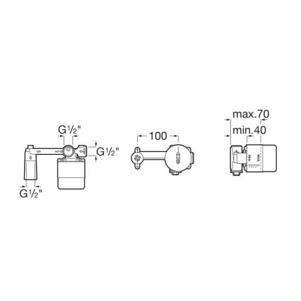 Roca A525220603 - Indbygningskrop til indbygningsarmaturer