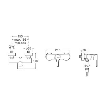 Roca A5A2196C00 - NAIA brusebatteri, poleret krom