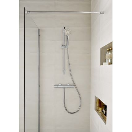 Roca A5A2E18C00 - Bruser termostatisk tap T-500 skinnende krom