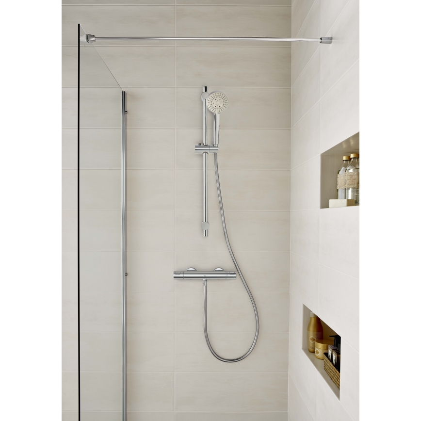 Roca A5A2E18C00 - Bruser termostatisk tap T-500 skinnende krom