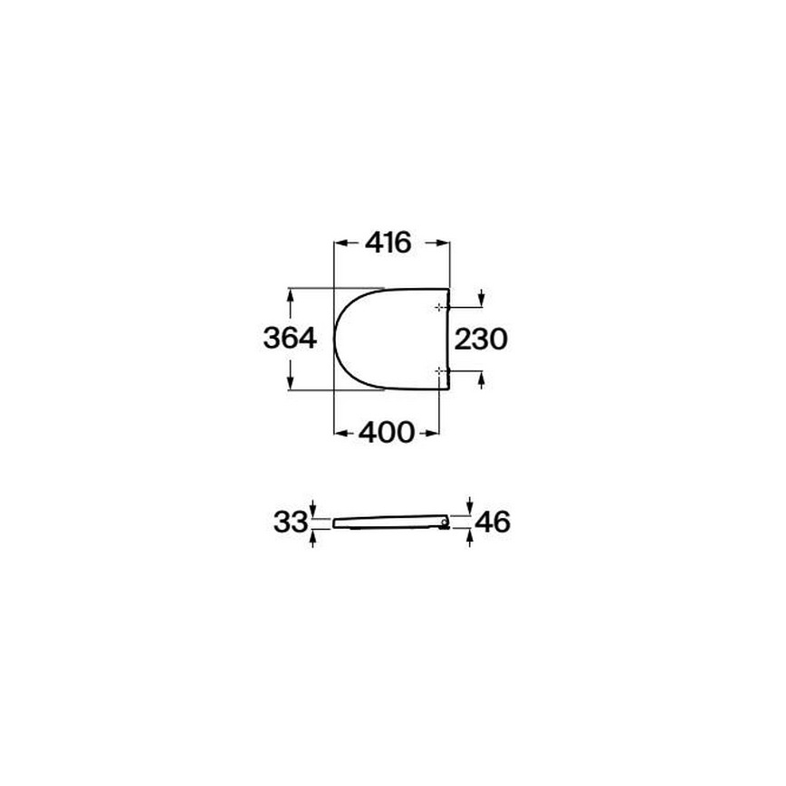 Roca A8012AC00B - Toiletsæde SoftClose MERIDIAN supralit/hvid