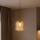 ROCCO pendel på ledning 1xE27/15W/230V guld/røget beige