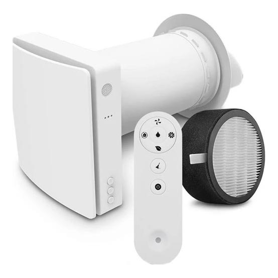 Room heat recovery unit 12W Wi-Fi Tuya + fjernbetjening