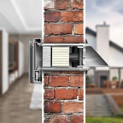 Room heat recovery unit 12W Wi-Fi Tuya + fjernbetjening