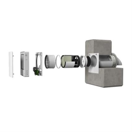 Room heat recovery unit 12W Wi-Fi Tuya + fjernbetjening