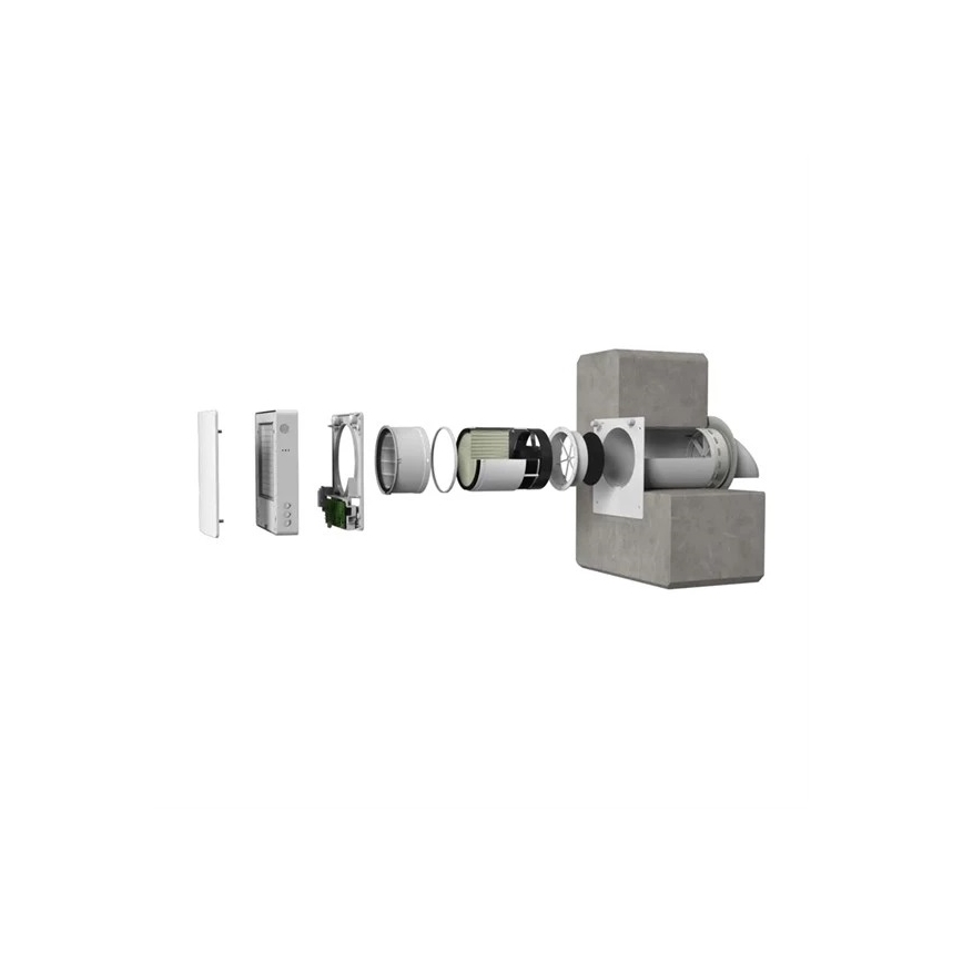 Room heat recovery unit 12W Wi-Fi Tuya + fjernbetjening