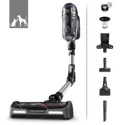 Rowenta - 3-i-1 stavstøvsuger X-FORCE ANIMAL AUTO 480 W/32,4 V sort 2000 mAh